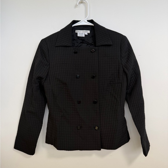 Maggy London Jackets & Blazers - Vintage Maggy London Black Double-Breasted Blazer